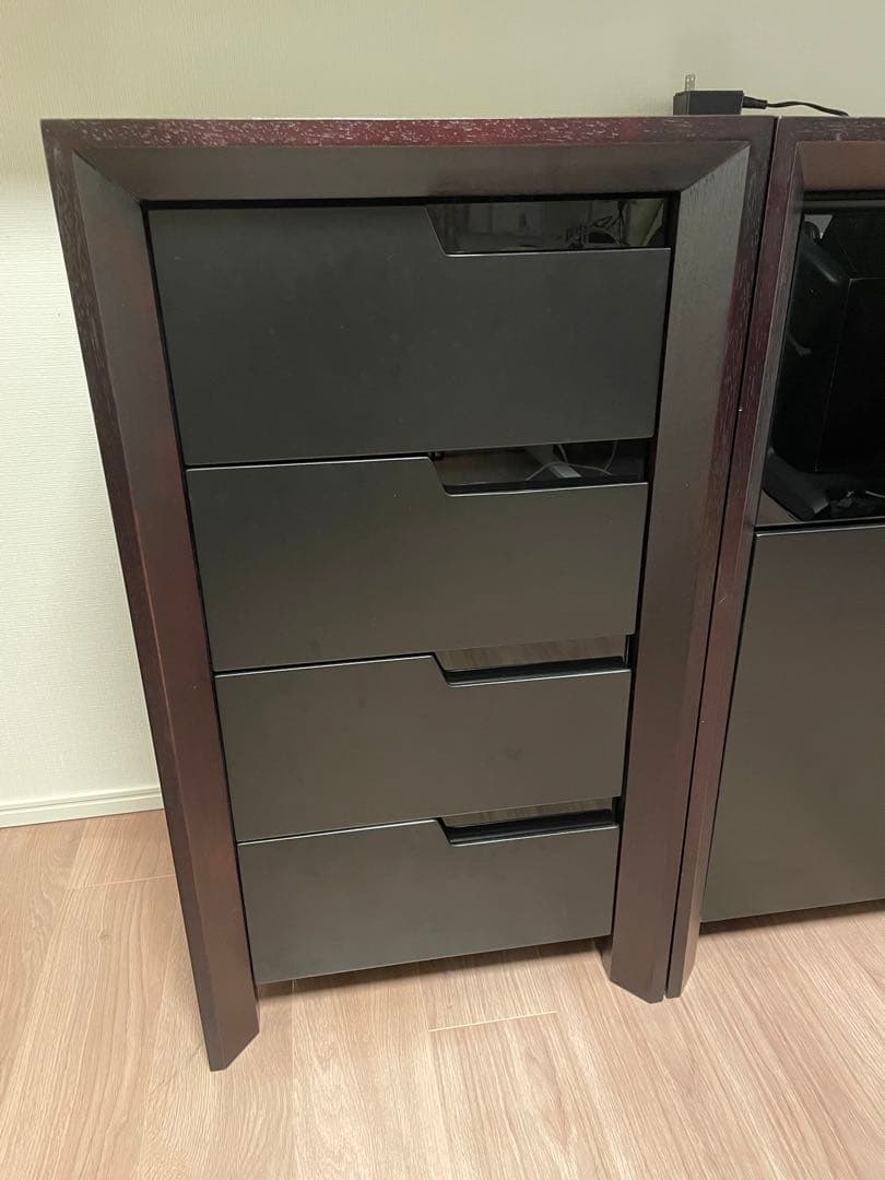 サイドチェスト 4段引出し クラスティーナ② （単品購入不可①②セット購入）