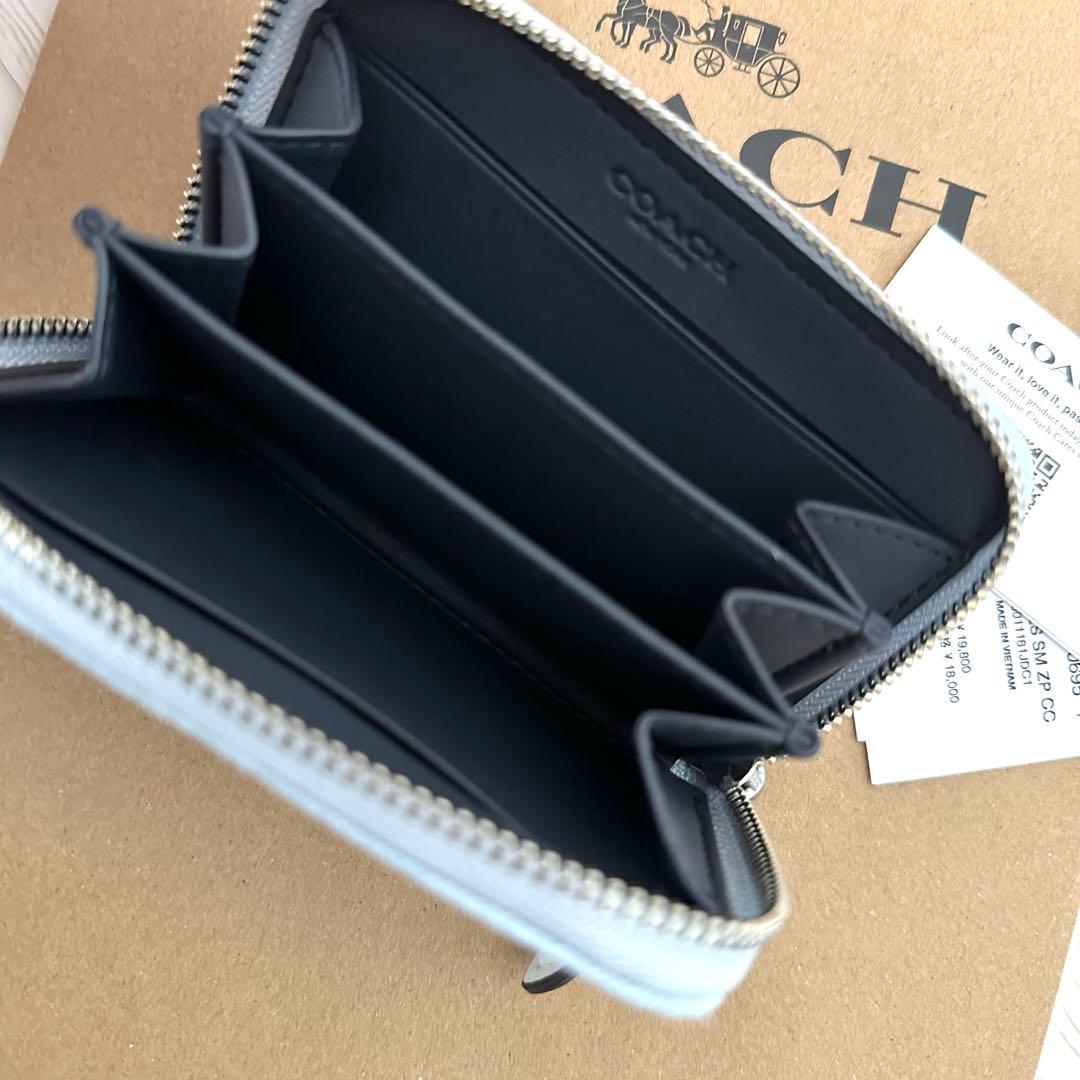 限定品！ 新品 COACH コーチ ケース 小銭入れ デニムブルー