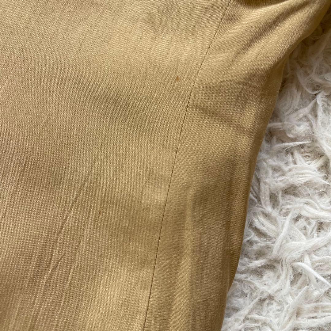 ヨーガンレール セットアップスーツ シルク100% M ベージュ ベルト付