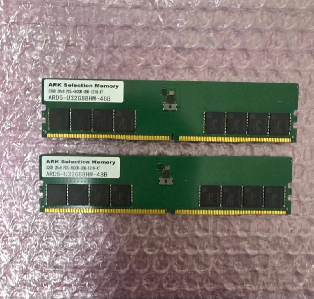 未使用　SK hynix DDR5 64GB 4800MT U-DIMM