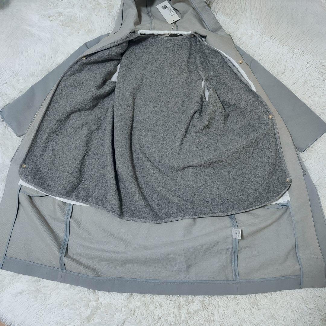 新品タグ付 seya. hooded coat ライナー付 Blue Gray
