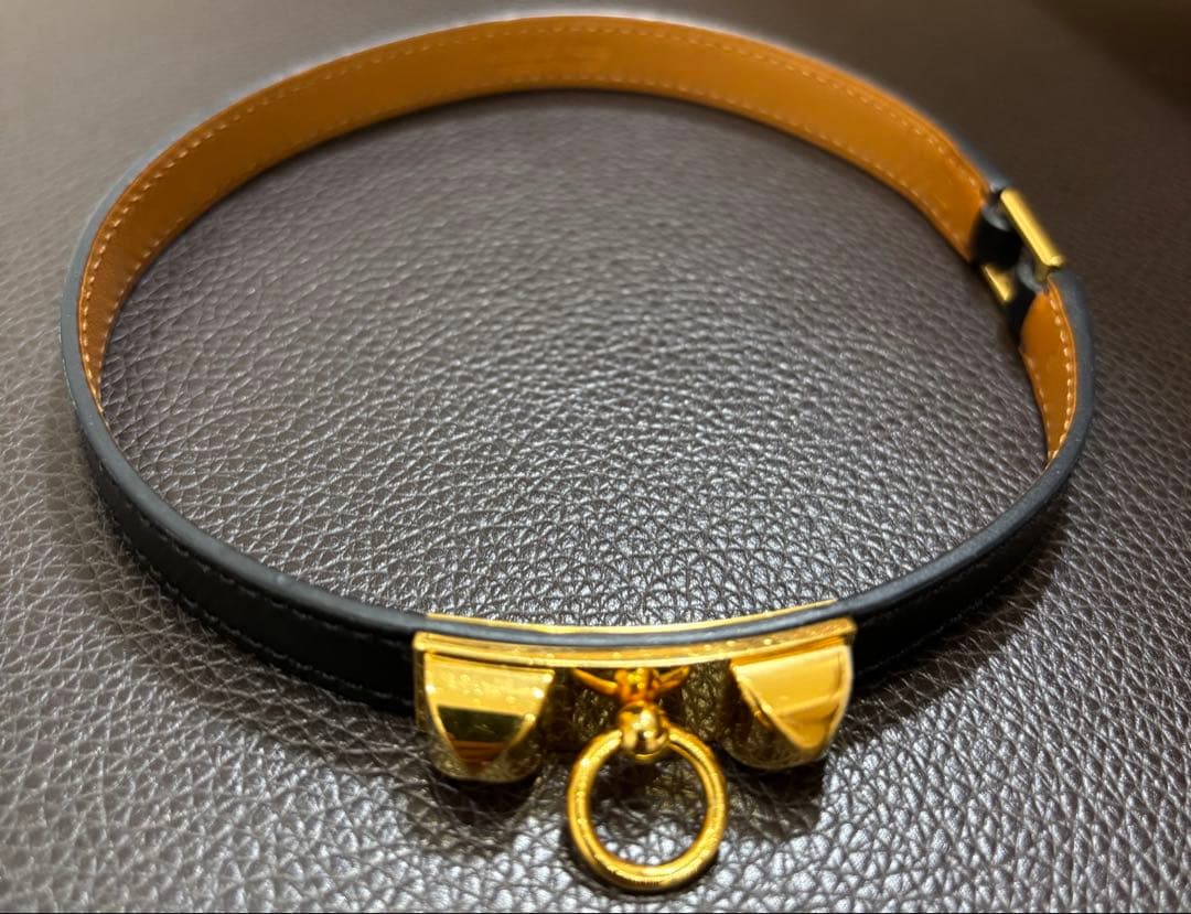 未使用 エルメス HERMES リヴァル ドゥブルトゥール 2連 レザー