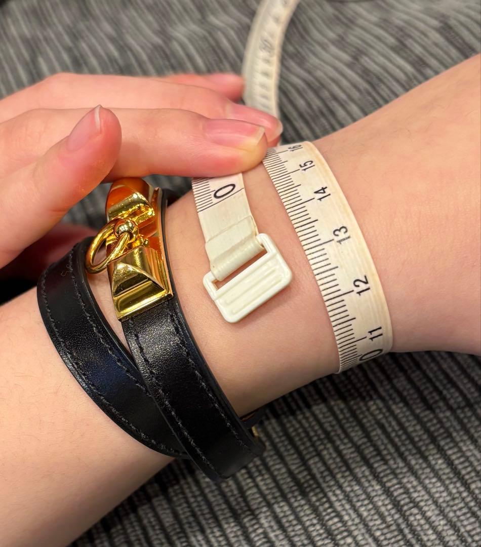 未使用 エルメス HERMES リヴァル ドゥブルトゥール 2連 レザー