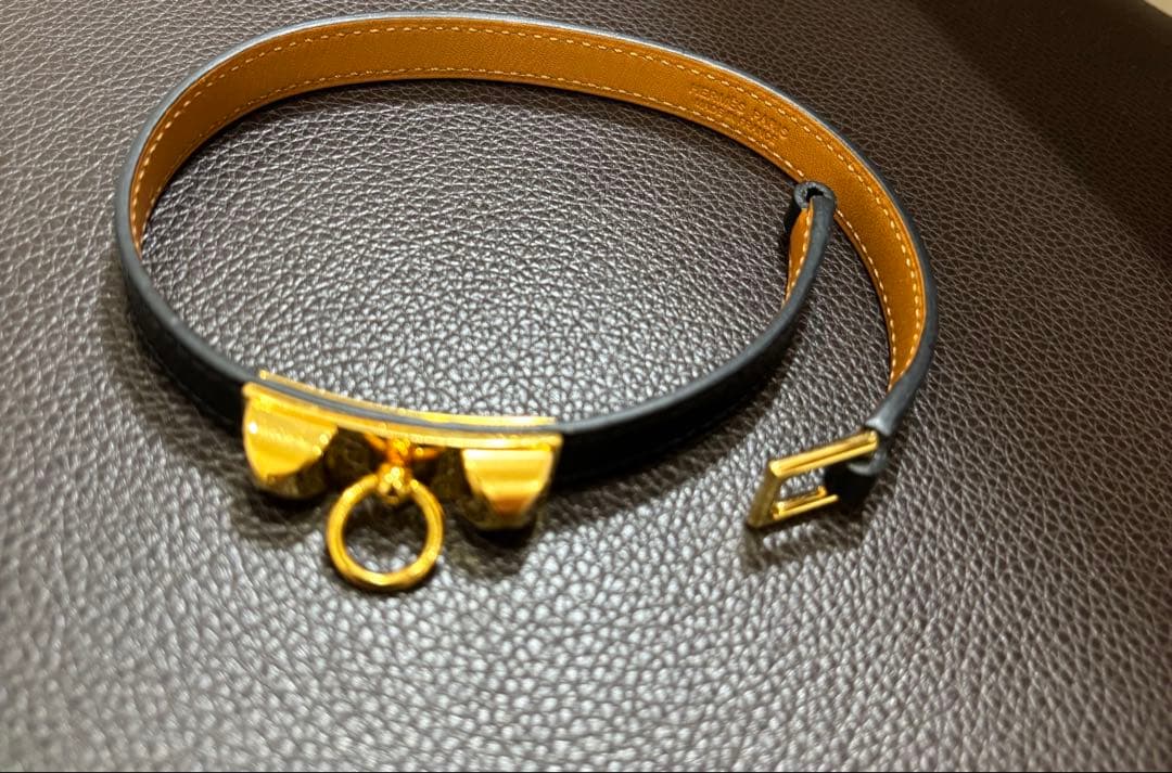 未使用 エルメス HERMES リヴァル ドゥブルトゥール 2連 レザー