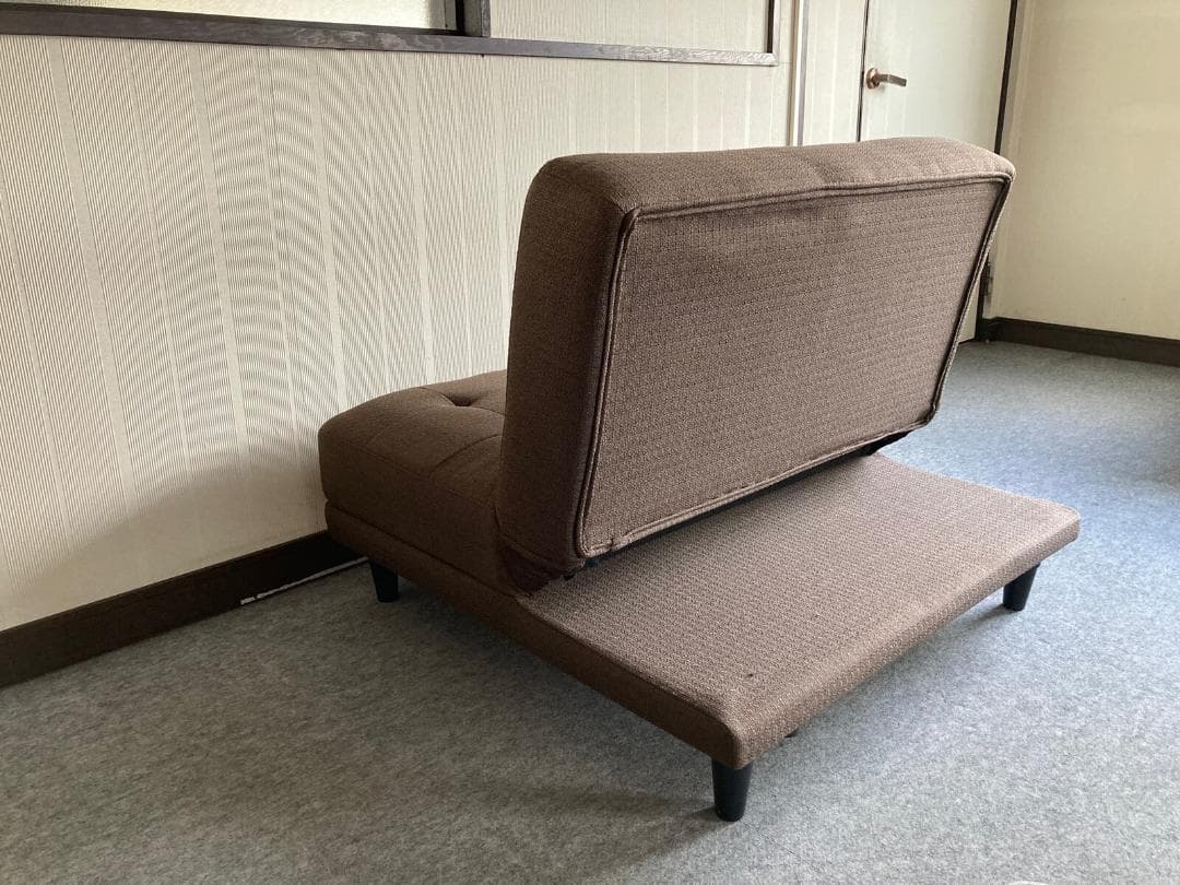 New離せるソファーベッド (グリーンティー)　グリーン緑色系