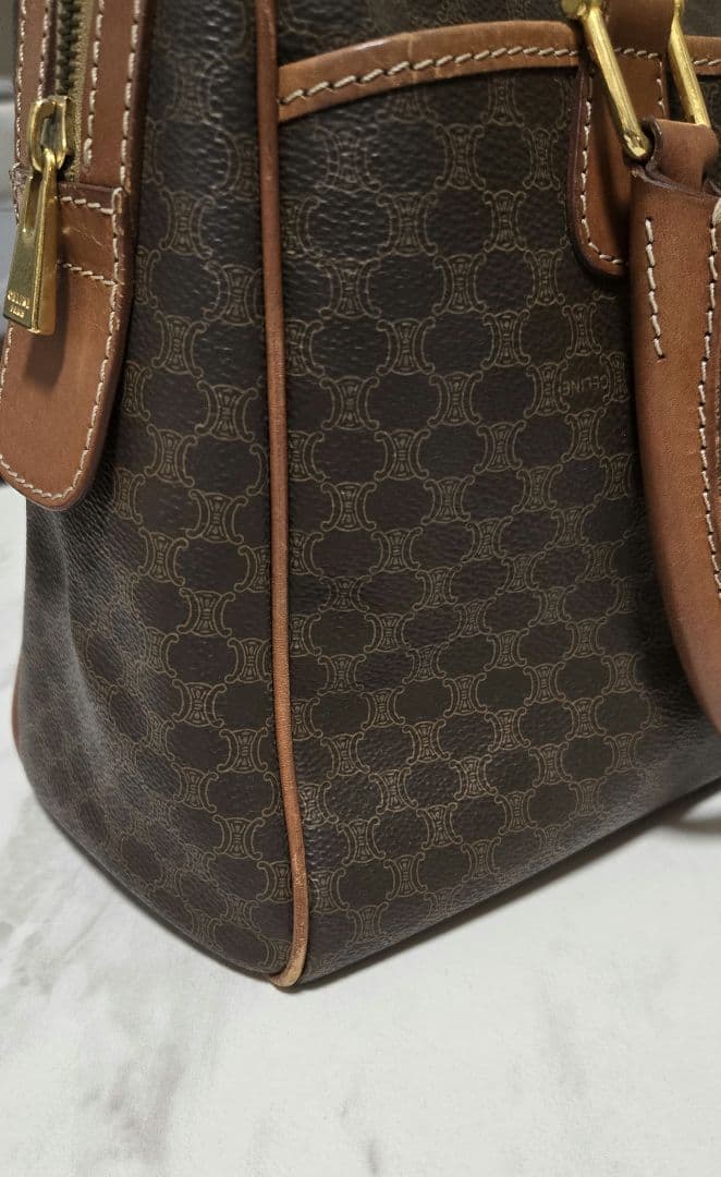 【最終お値引き】セリーヌ CELINE マカダム ボストンバッグ ハンドバッグ