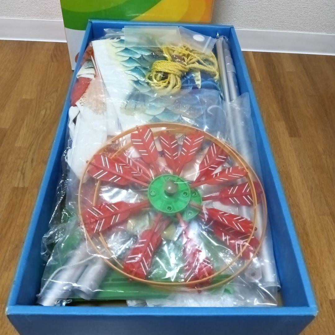 鯉のぼり庭園スタンドセット（鯉2種類）2m