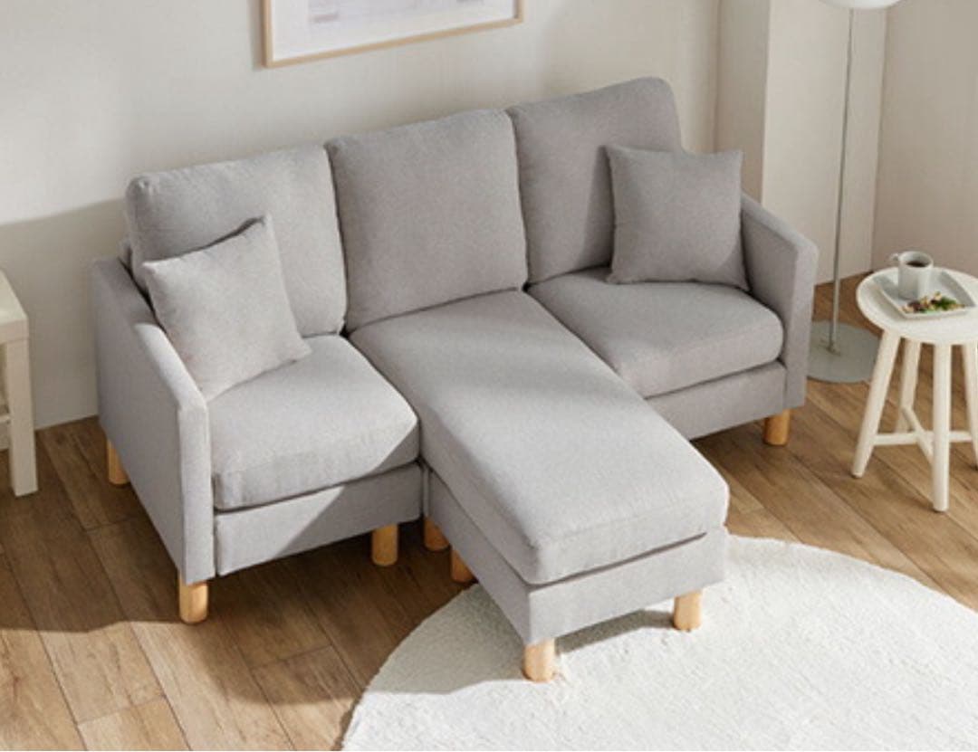 ソファ　ソファセット　リビングソファ　ソファー　フロアソファ　ライトグレー