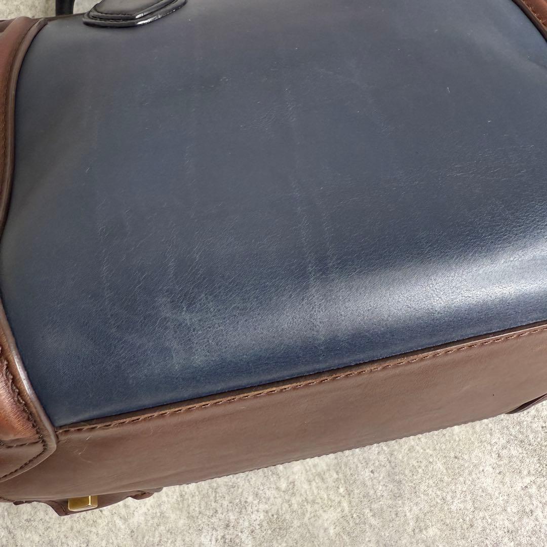 CELINE セリーヌ ラゲージ ミニ レザー トートバッグ