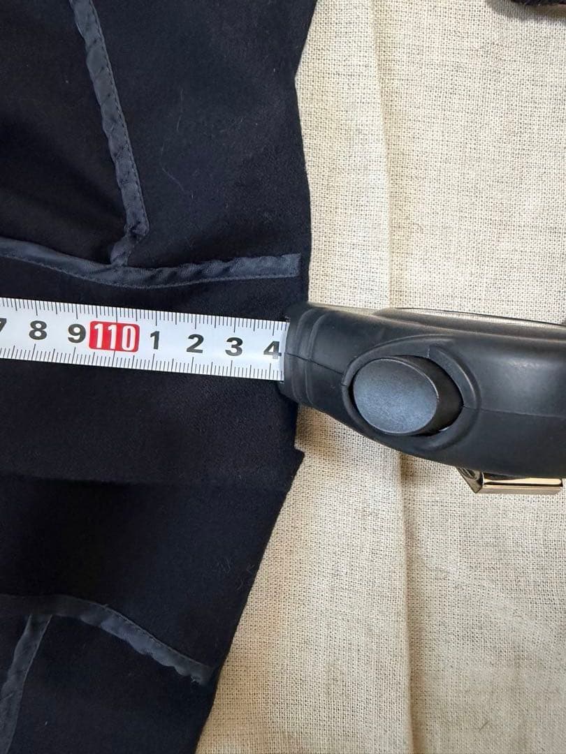 未使用　SACRA ブラック ロングコート　日本製　ウール