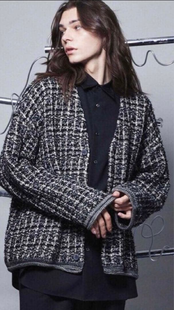 美品 メゾンスペシャル TWEEDY Vネックニットカーディガン
