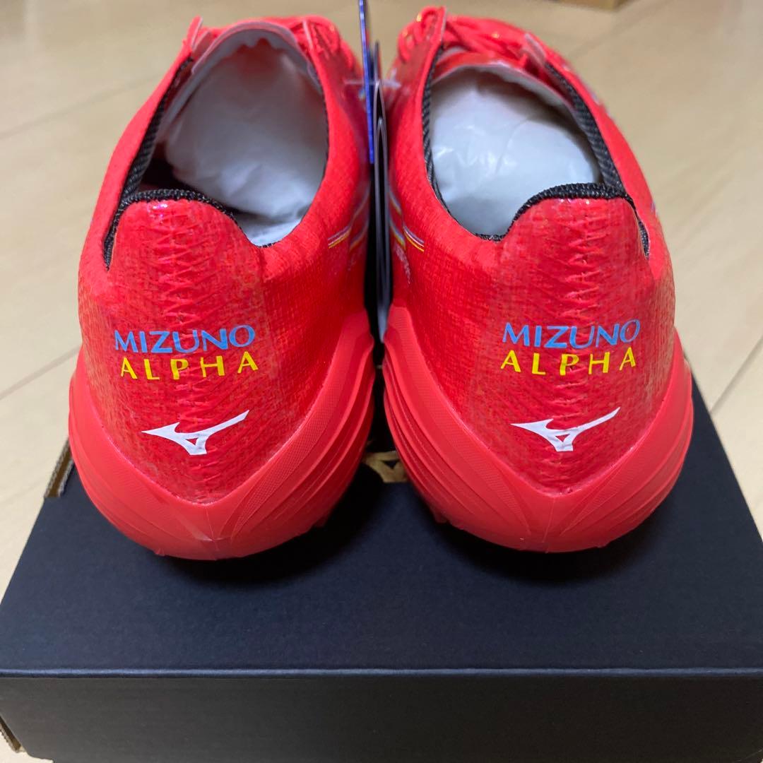 ★新品未使用・送料無料 ミズノ アルファ ジャパン 27cm レッド★