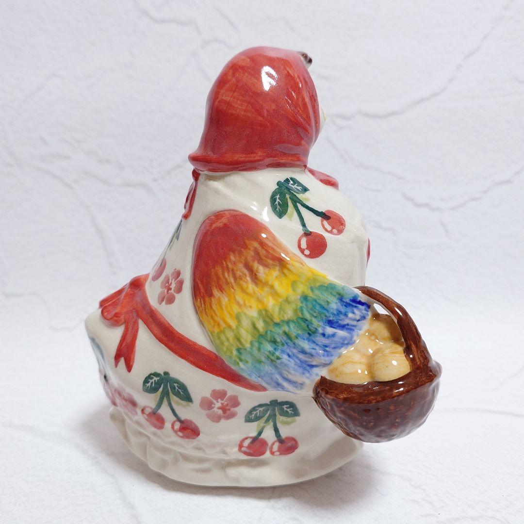 【新品】 ポーリッシュポタリー Amfora社 にわとり 置物 ②