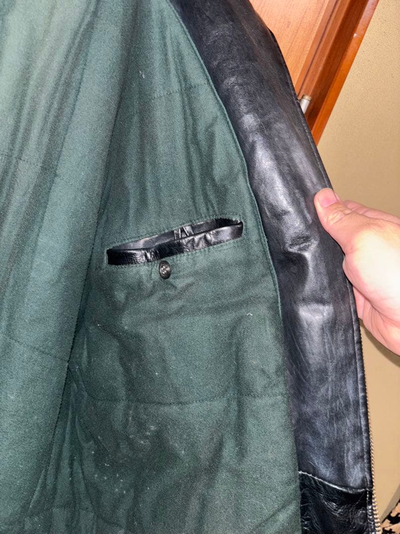 Polo by Ralph Lauren ブラックレザージャケット XL