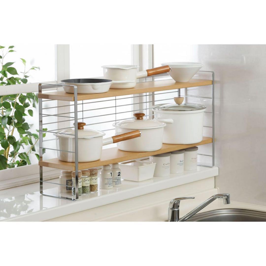 32034 木棚出窓シェルフ　幅90