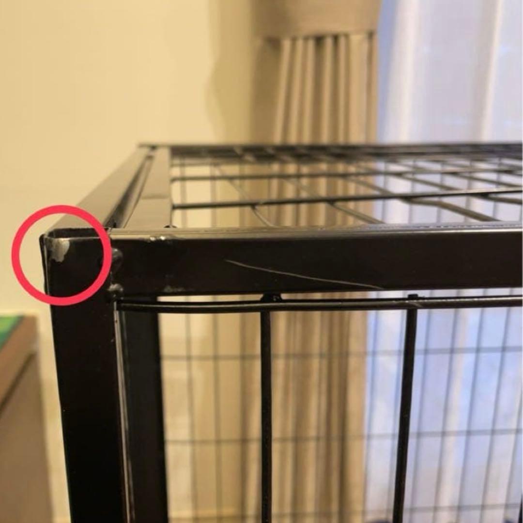 犬ケージ大型折りたたみ可能キャスター 付き 引き出し式トレー掃除簡単