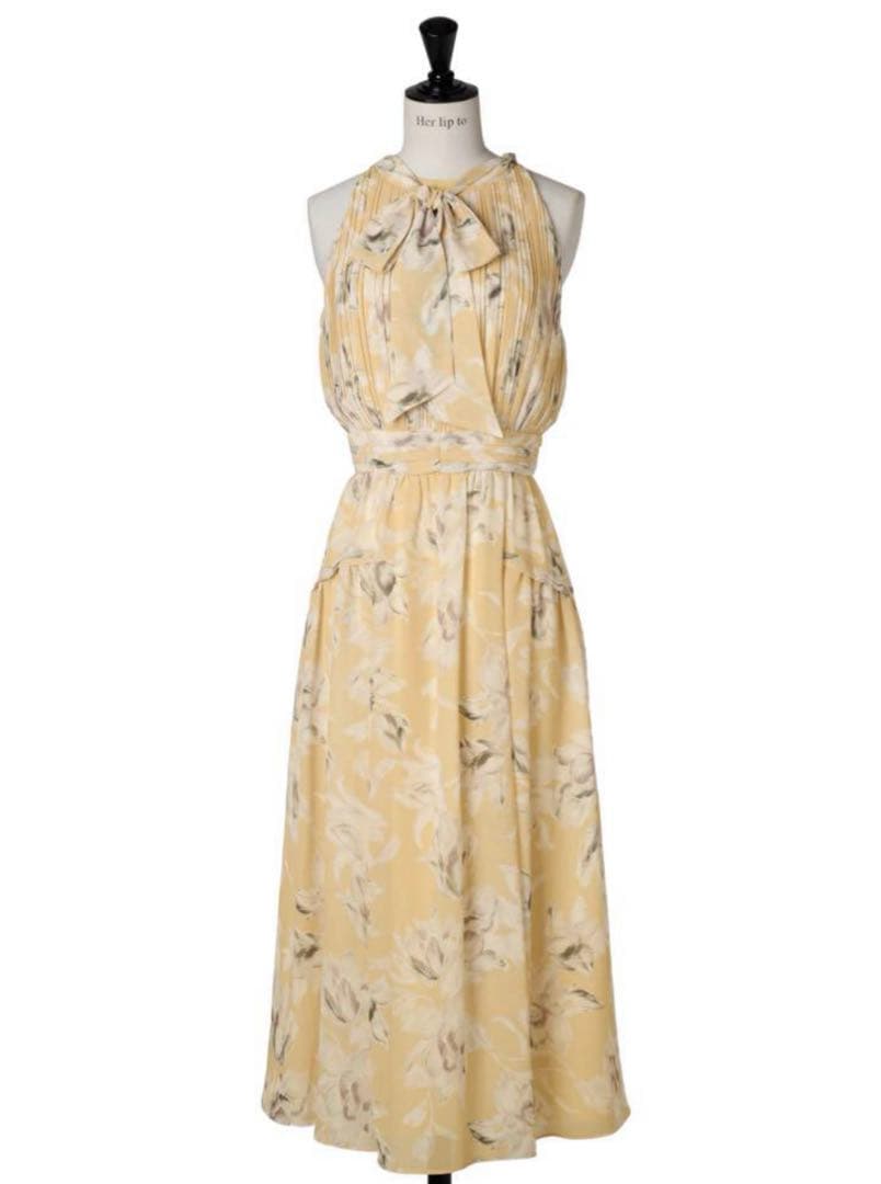 ワンピース Her lip to Lauris Chiffon Long Dress