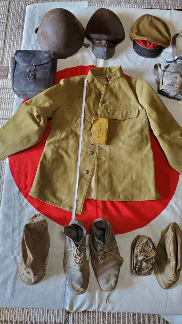 【本物　レア】日本軍　軍服　靴　水筒　その他のセット
