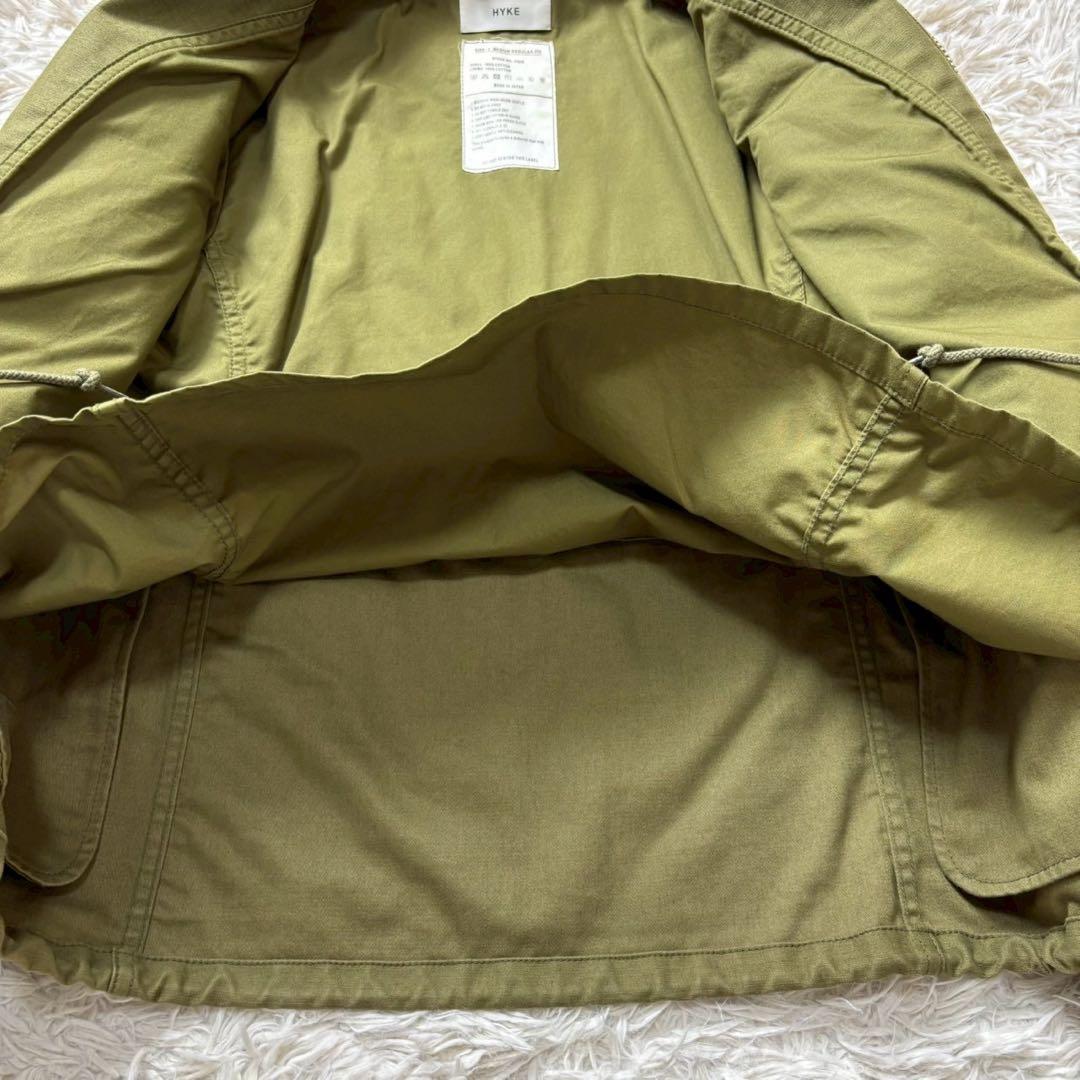 美品　ハイク　ミリタリージャケット　レギュラーフィット　オリーブグリーン　2