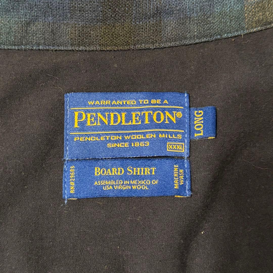 【ペンドルトン】ウールシャツ　ボート　ネルシャツ　オンブレ　人気カラー　古着 b