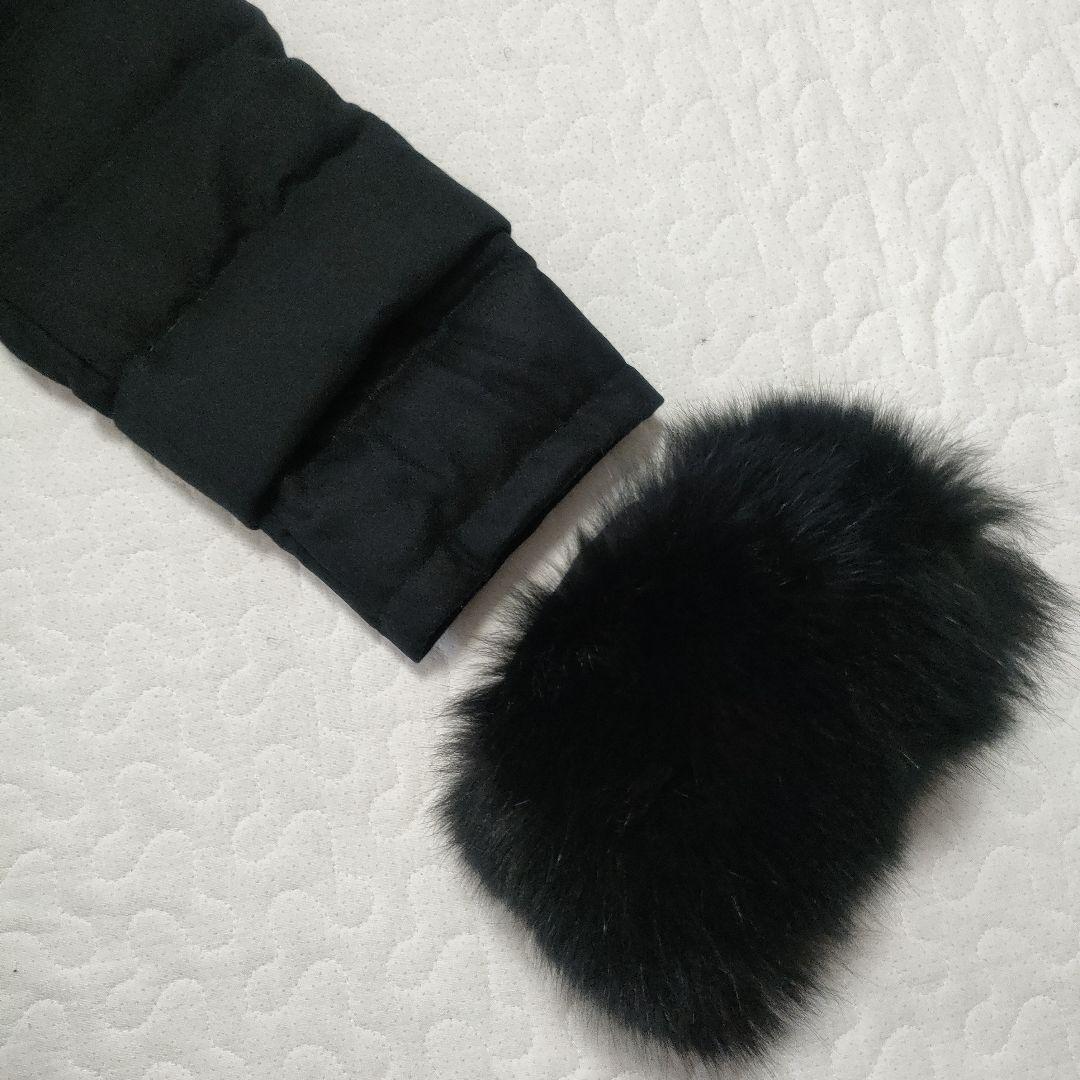 美品✨ヘルノ×ロロピアーナ　カシミヤ96％　ファーダウンコート　黒　46