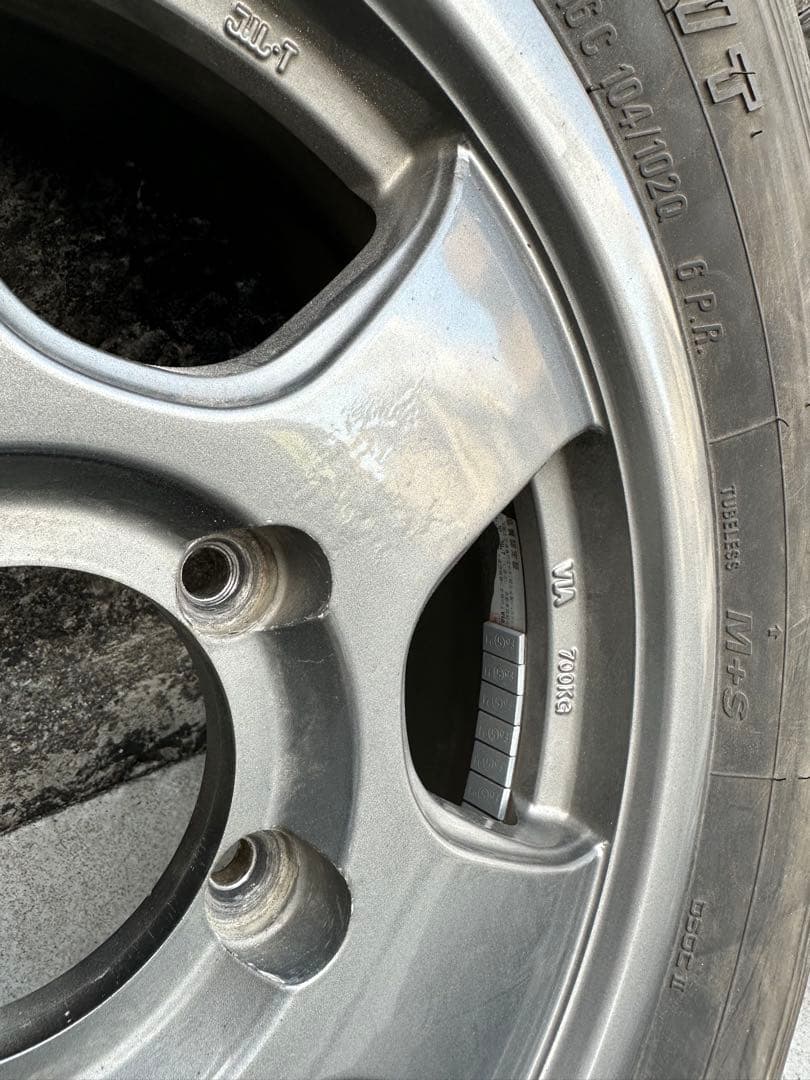 ジムニー　M/Tタイヤ・ホイルセット195R16C 国産