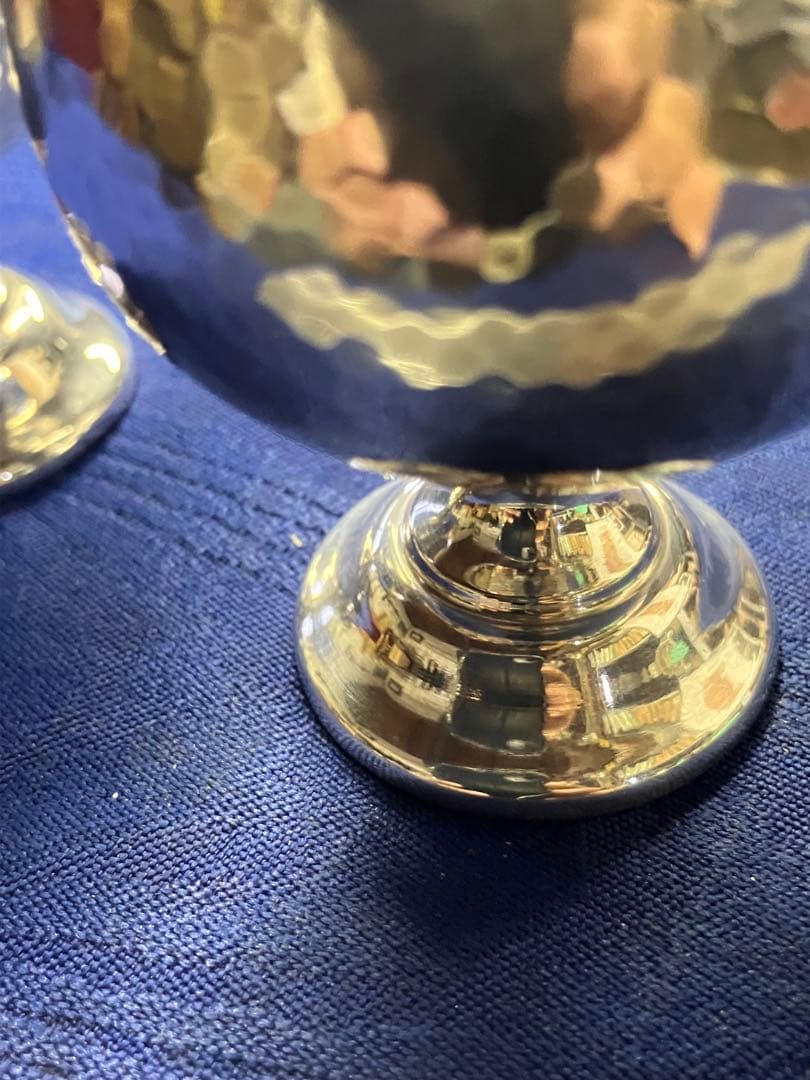 花*様 KDK ハンマードワイングラス 2個セット　ジャンク2個付き