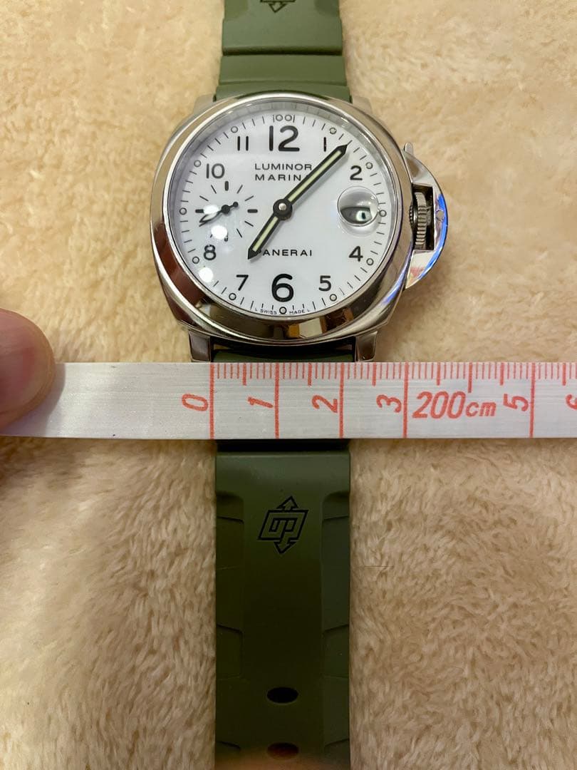 PANERAI 純正尾錠用OPロゴラバーべルト　40mm用