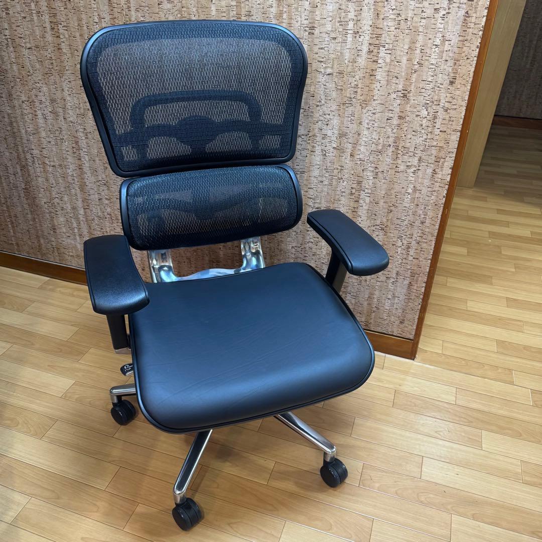 美品座面革張りErgohuman エルゴヒューマン ベーシック JOIFA802