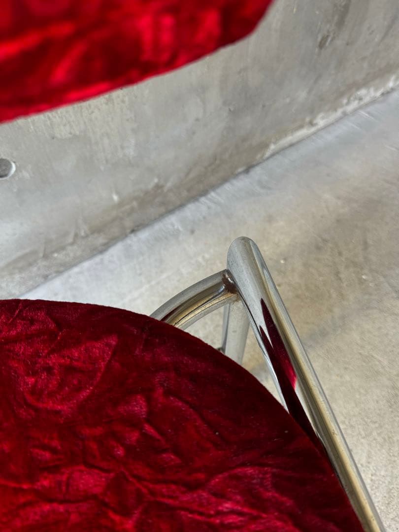 ベルベットチェア　ミッドセンチュリー　スペースエイジ　ポストモダン