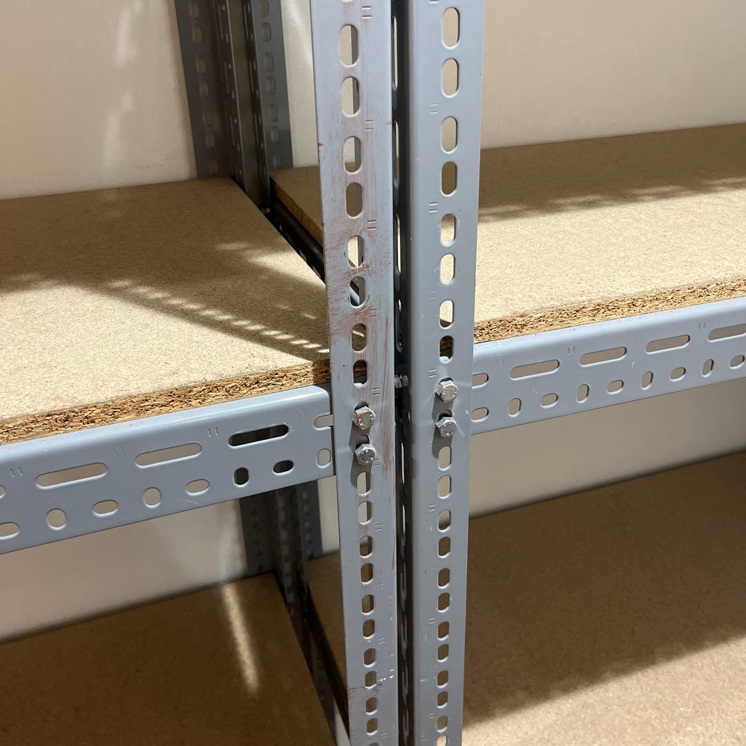 年内処分　直接引取　業務用スチールラック ビンテージ加工 2台セット