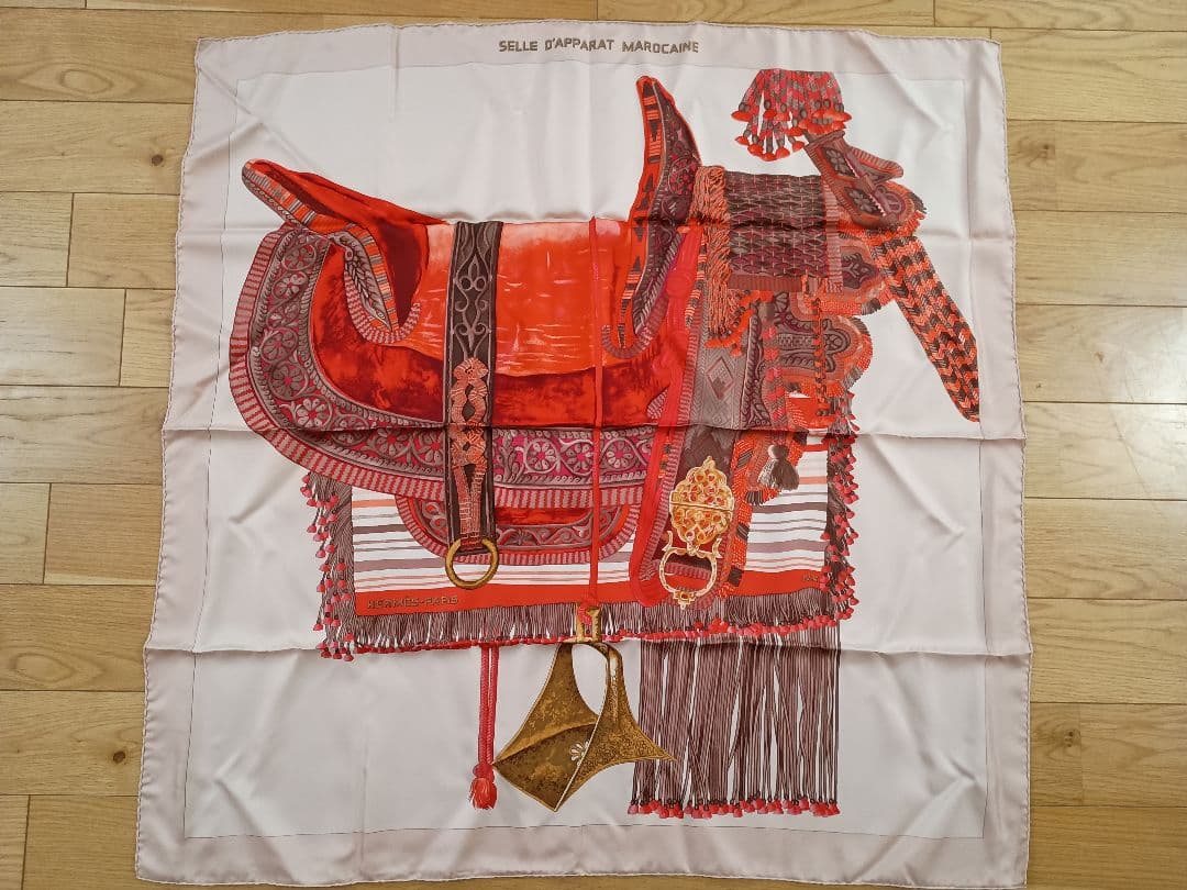 鞠*山様 HERMES　スカーフ　SELLE D'APPARAT MAROCAI