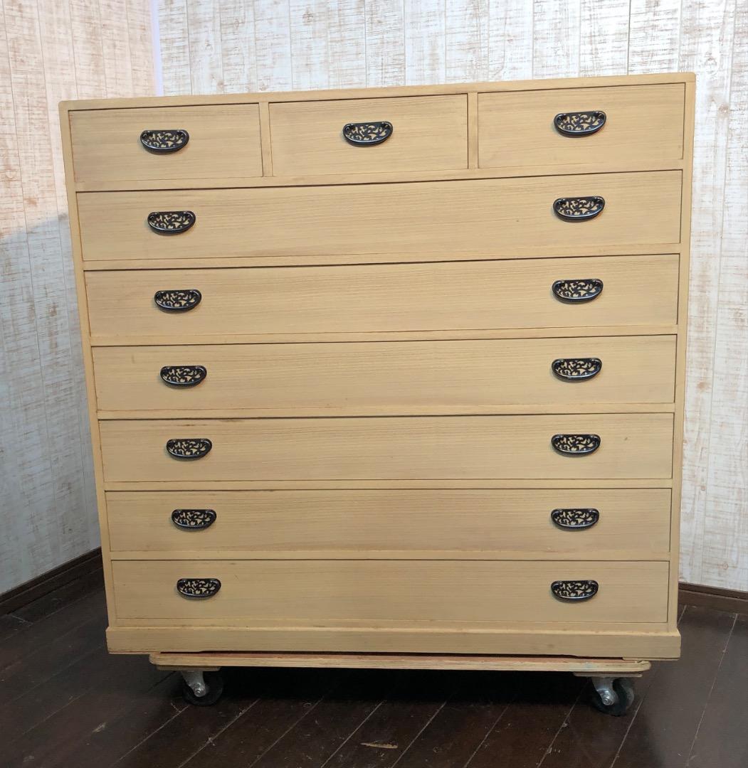 桐たんす　桐天然木　高塚桐材　和ダンス　収納　レトロ　ヴィンテージ