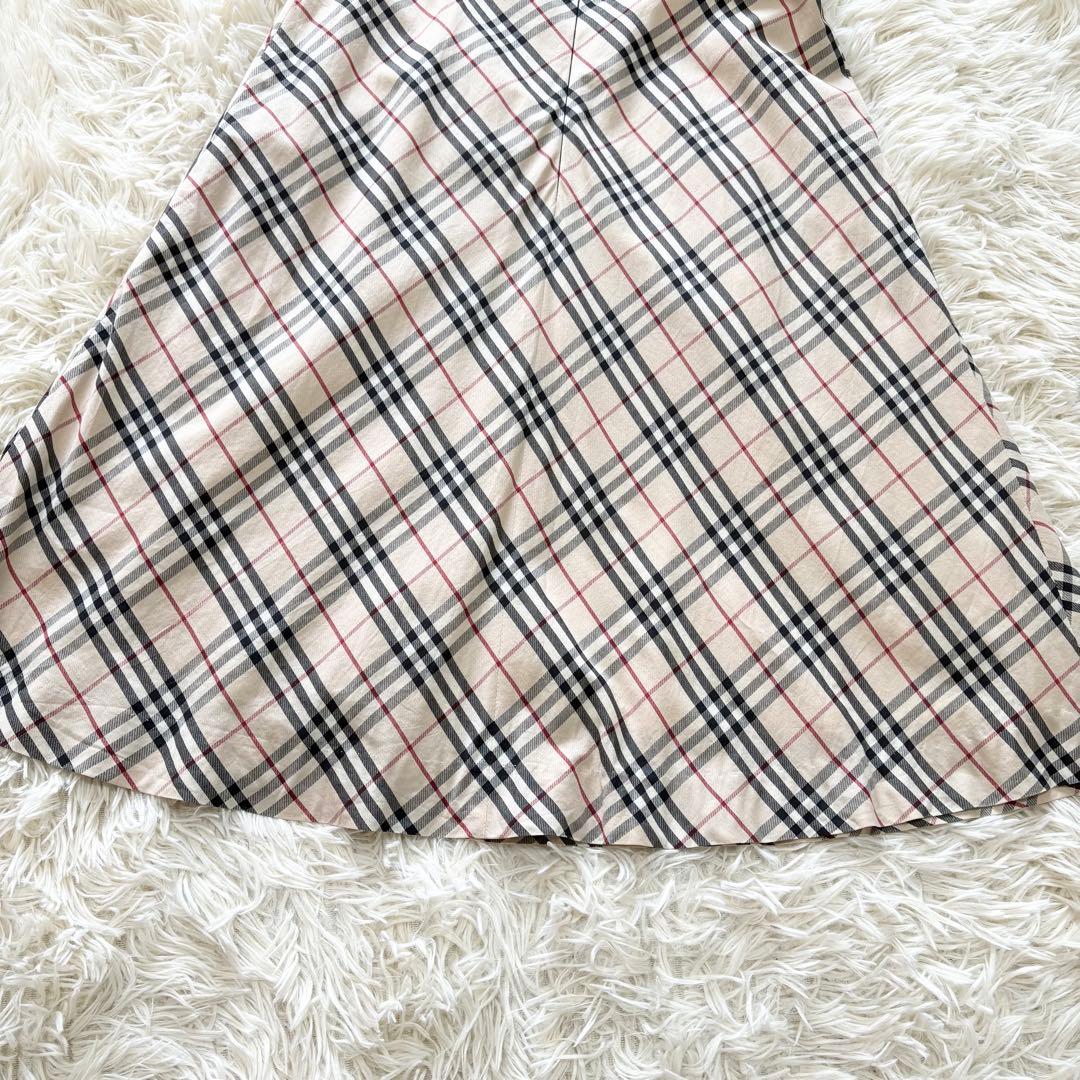 ✨美品✨バーバリーロンドン　ドッキングワンピース　ノバチェック　リボン　日本製