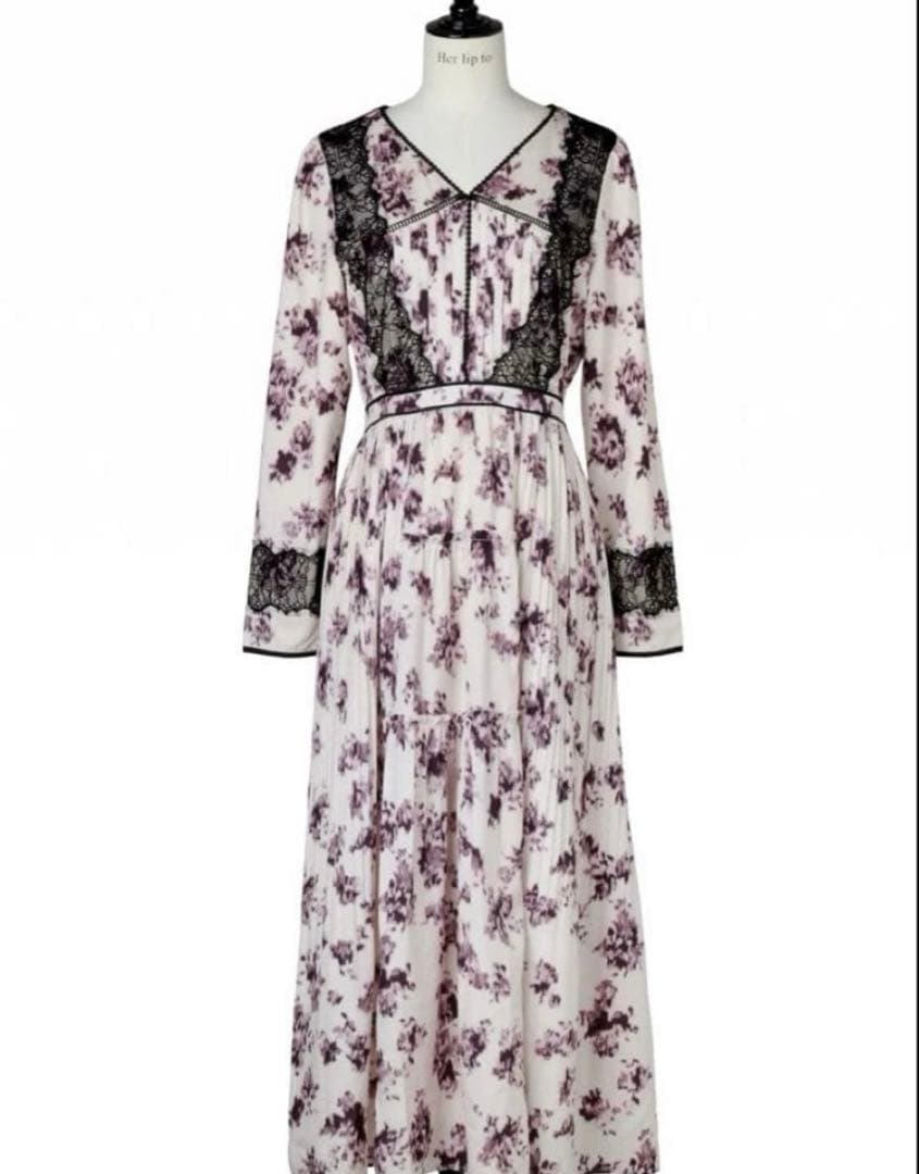 ワンピース Grasse Floral Pleated Dress