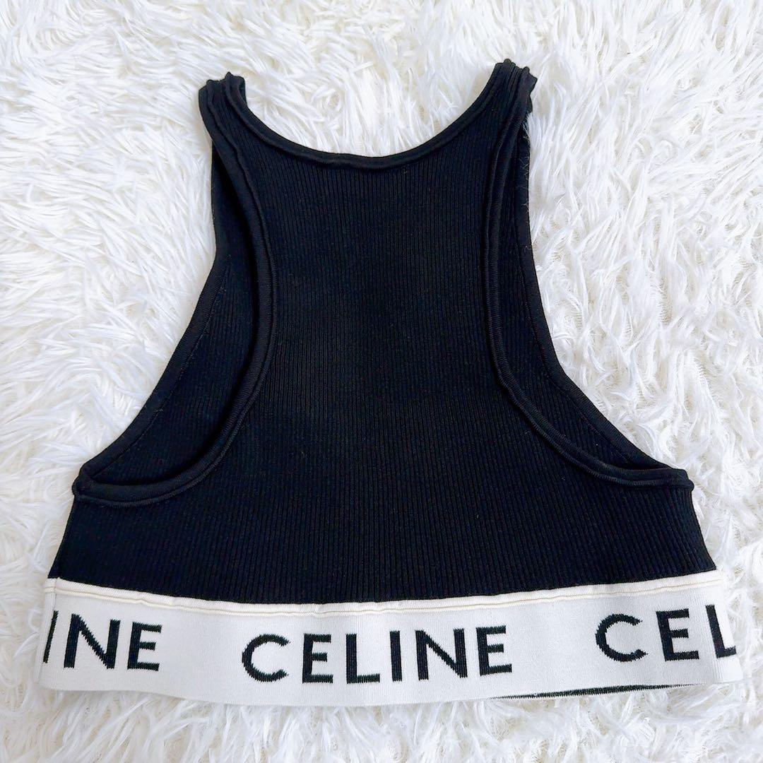 CELINE セリーヌ アスリート スポーツ ブラ タンクトップ ブラック XS