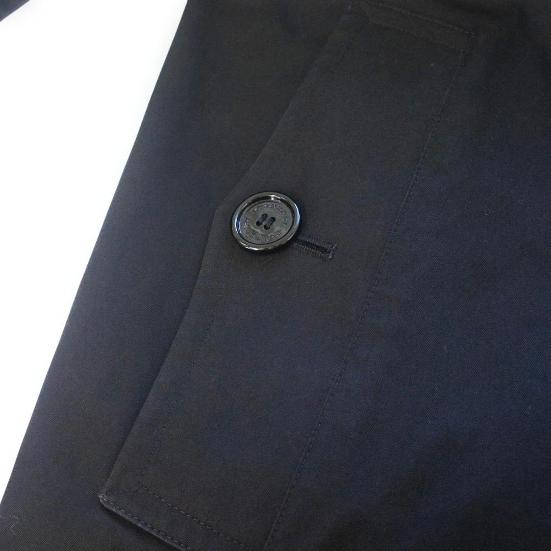 1-503.バーバリーロンドン トレンチコートブラック ライナー メンズ XXL