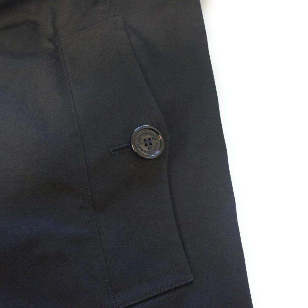 1-503.バーバリーロンドン トレンチコートブラック ライナー メンズ XXL