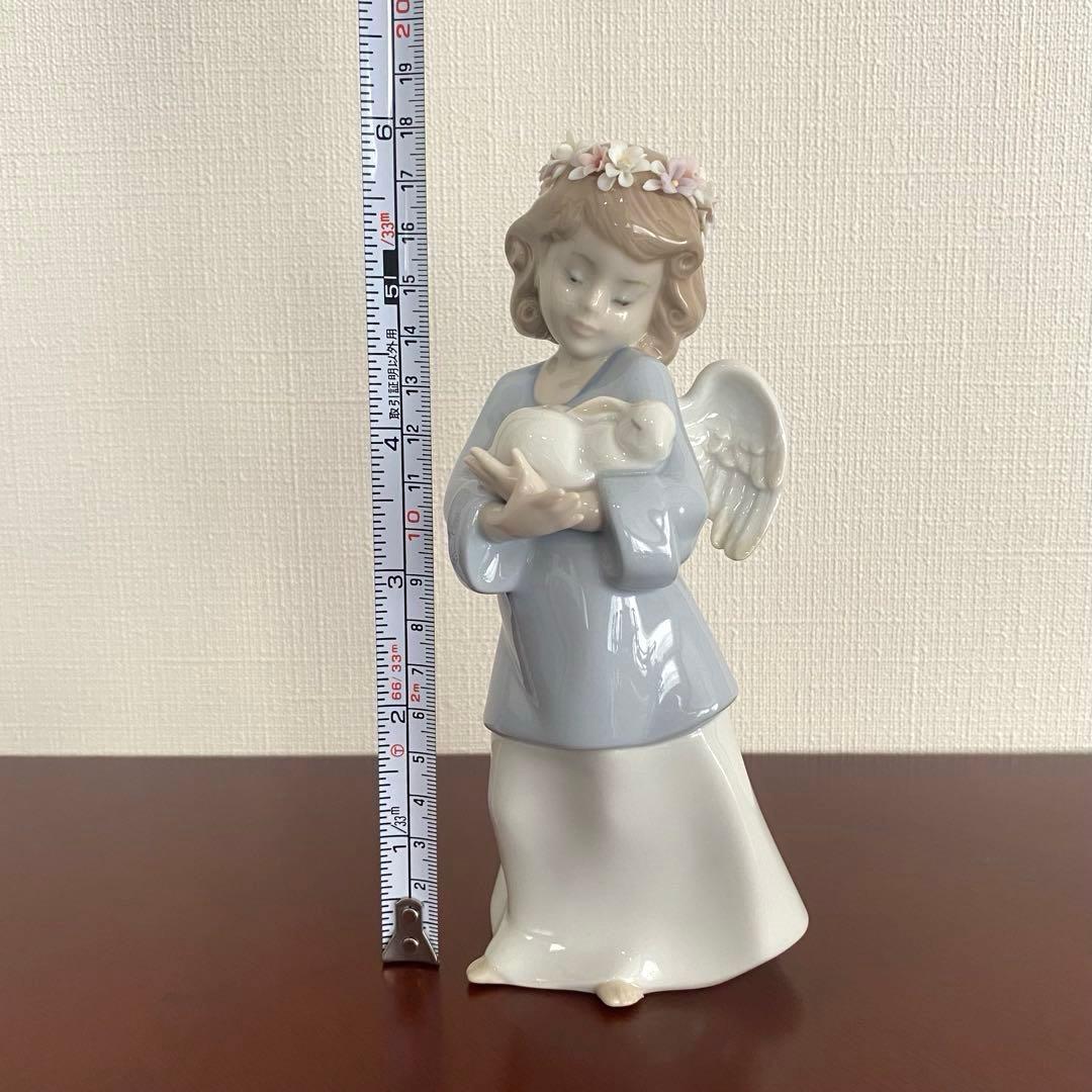 LLADRO リヤドロ 『 天使の宝もの 』うさぎを抱いた天使 うさぎ 天使