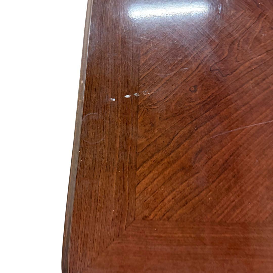 アンティーク調 猫脚 サイドテーブル 引き出し付