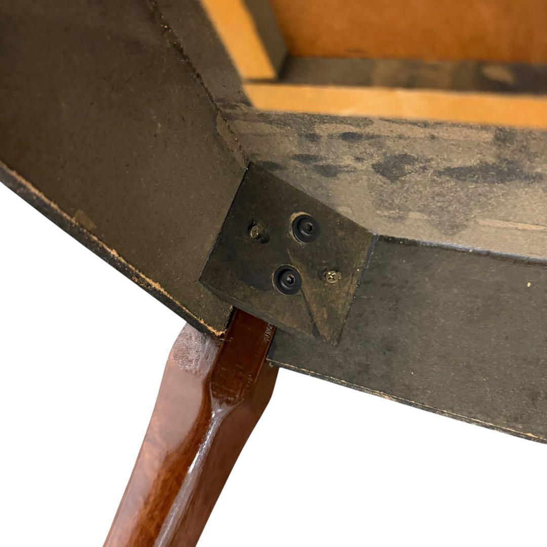 アンティーク調 猫脚 サイドテーブル 引き出し付