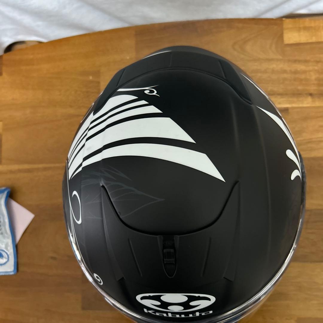 Kabuto フルフェイスヘルメット ブラック/ホワイト　サイズＳ