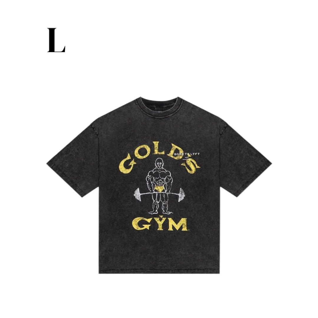 LÝFT×GOLD'S GYM VINTAGE LOGO BIG T-SHIRT
