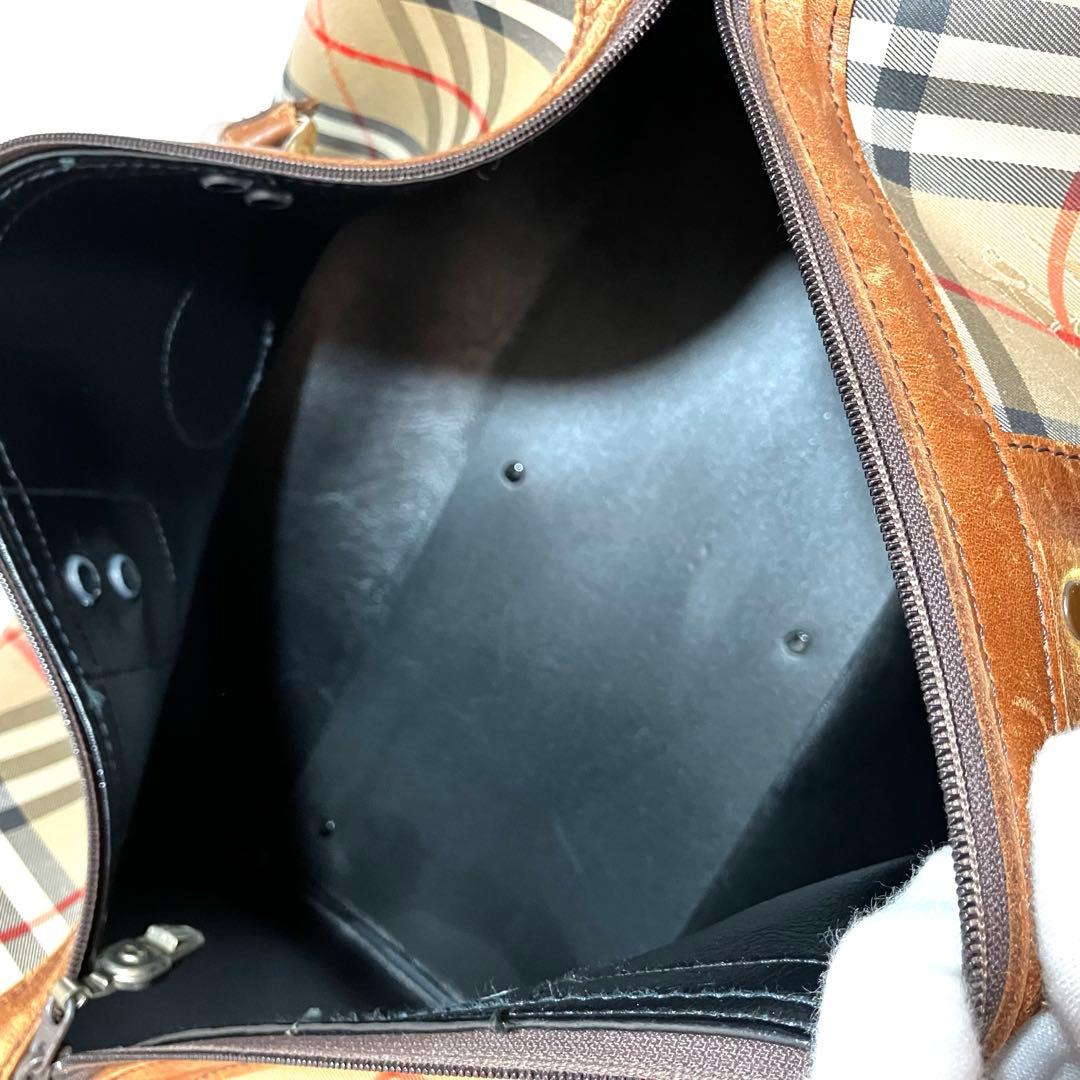 P*e様 Burberry バーバリー　ノバチェック シャドウホース　ボストンバ