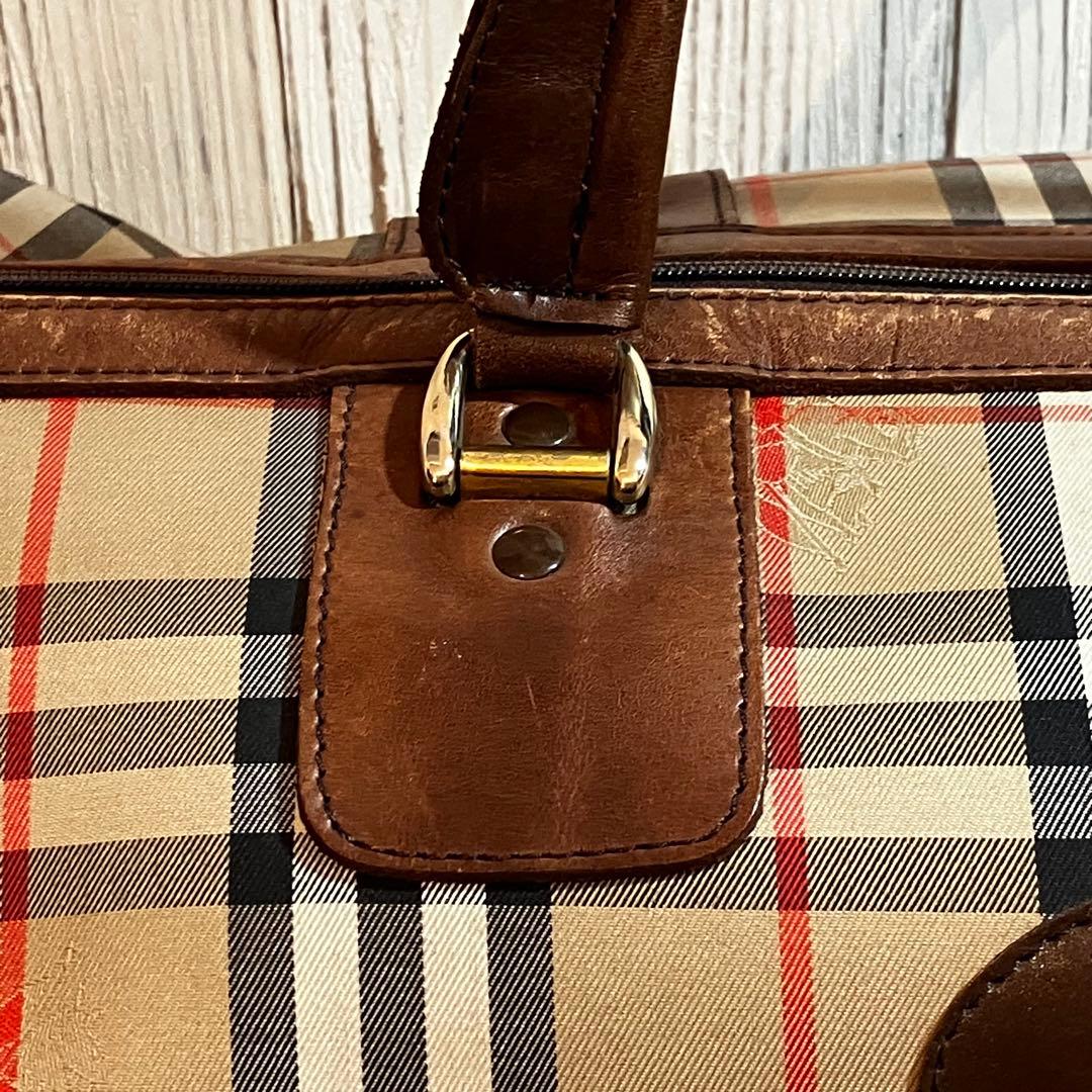 P*e様 Burberry バーバリー　ノバチェック シャドウホース　ボストンバ