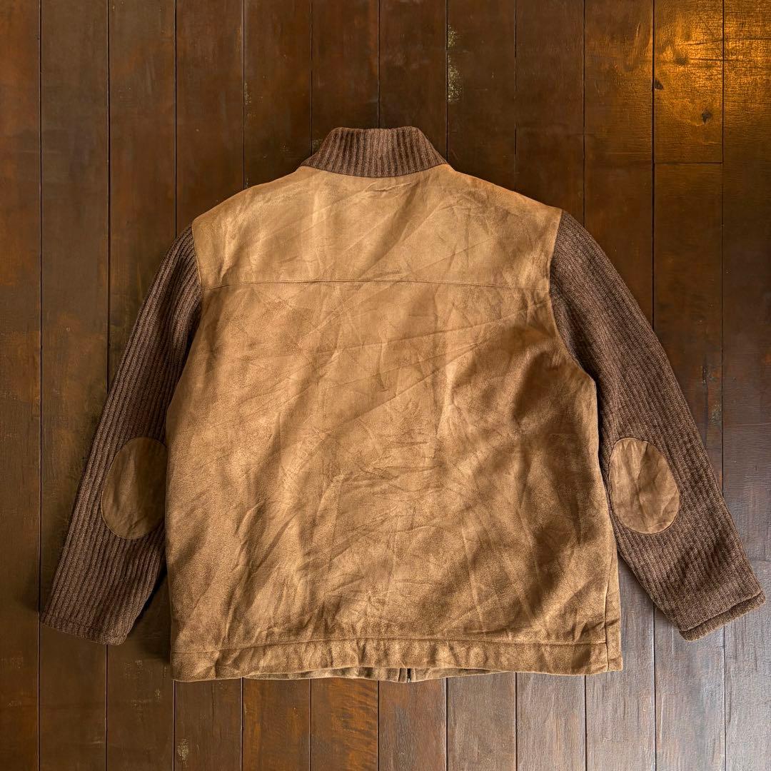 【Timberland ティンバーランド】スエードレザージャケット ニット切替え