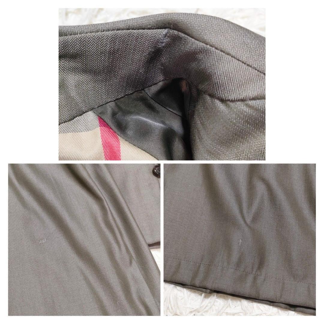 【シルクの上質な光沢感】　バーバリーロンドン　ステンカラーコート　ノバチェック