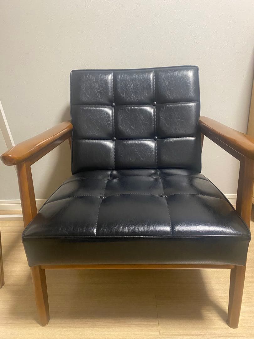 【値下げ:美品】カリモク60Kチェア1シーター 1人掛けブラック