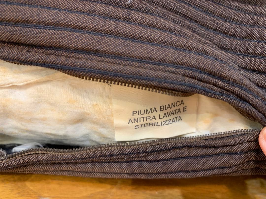 N0722-06★FENDI フェンディ クッション ダークブラウン 3個セット