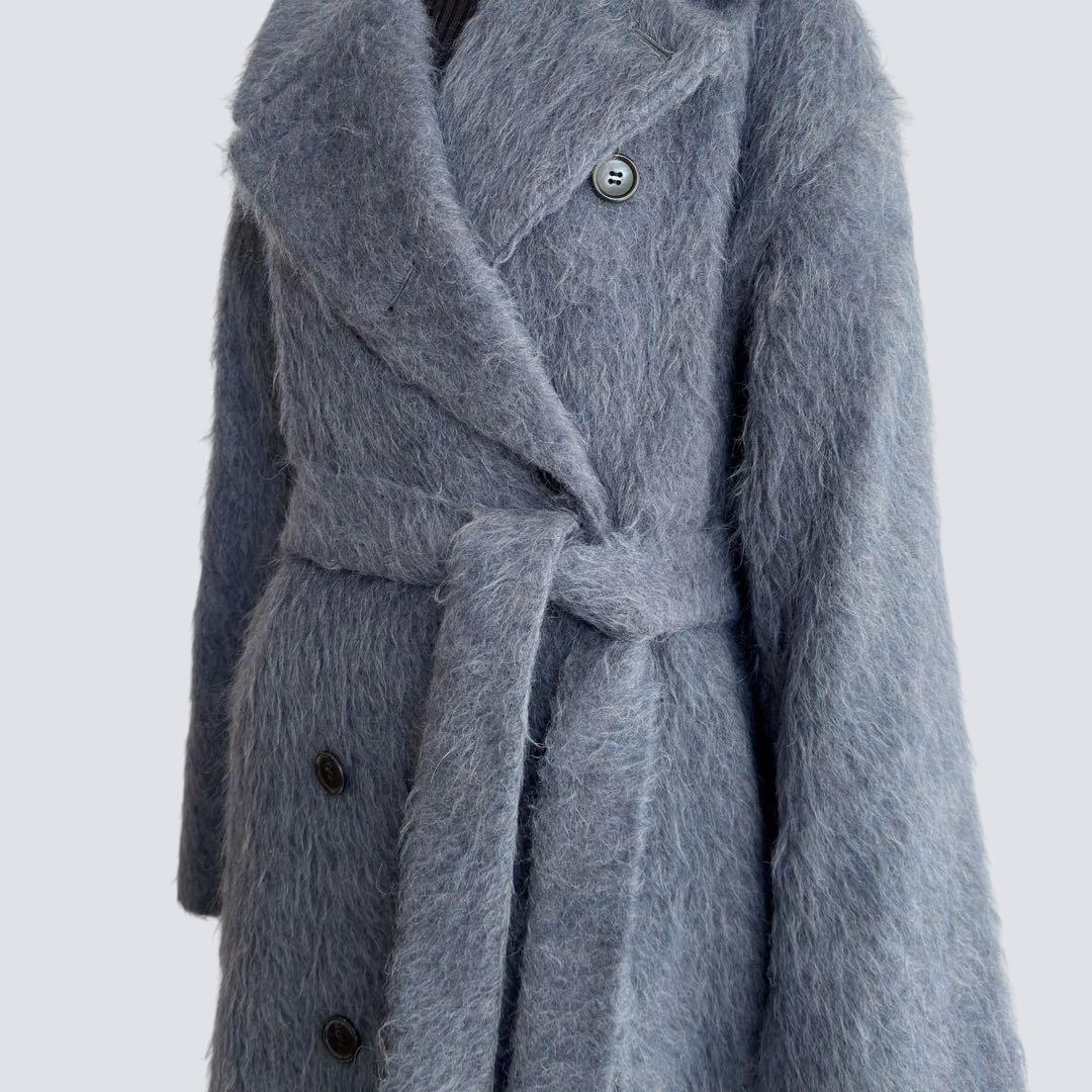 CLANE クラネ LONG SHAGGY SULLEY COAT ブルー